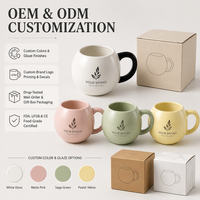 Mug à café en porcelaine 380 ml (13 oz) – Tasse en céramique fantaisie, compatible lave-vaisselle et micro-ondes, idéal pour la maison, le bureau et les fêtes