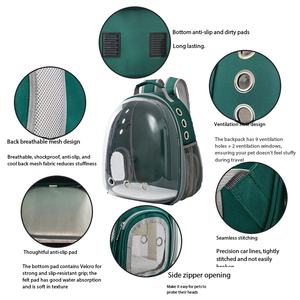 Mochila Transparente para Mascotas Tipo Cápsula, Personalizada por Fábrica OEM/ODM, Transportadora de Gatos de Doble Hombro, Portátil para Exteriores - Product Image 2