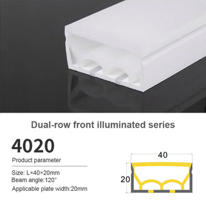 Tube néon flexible étanche IP65 LEDEAST <span class=keywords><strong>FLS</strong></span> 20*20mm, bande LED en silicone, série d'éclairage frontal, bande néon flexible - Product Image 4