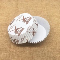 Gobelets de cuisson jetables antiadhésifs en papier sulfurisé, style moulin à vent et ronds, enduits de PE, résistants à la graisse et à la chaleur