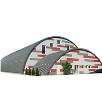 Bâtiments en acier de type Quonset et bâtiments à toit métallique en forme d'arche, bâtiments à toit métallique à joint vissé, cabanes à panneaux à vis et boulons