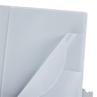 Version épaissie avec impression de logo, couverture de passeport transparente givrée en PVC Gangtong