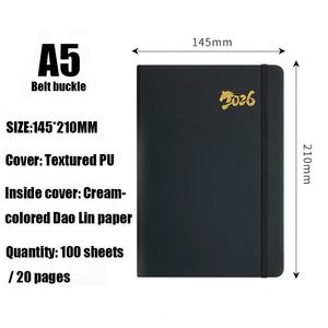 2026 Year of the Horse Notebook - A6 <b>Memo</b> <b>Pad</b> With Strap, Customizable Logo Diary & Planner - Product Image 4