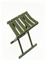 Tabouret de camping pliable, chaise en métal pliable portable, légère, pour la pêche, la randonnée, le pique-nique, petit tabouret d'extérieur