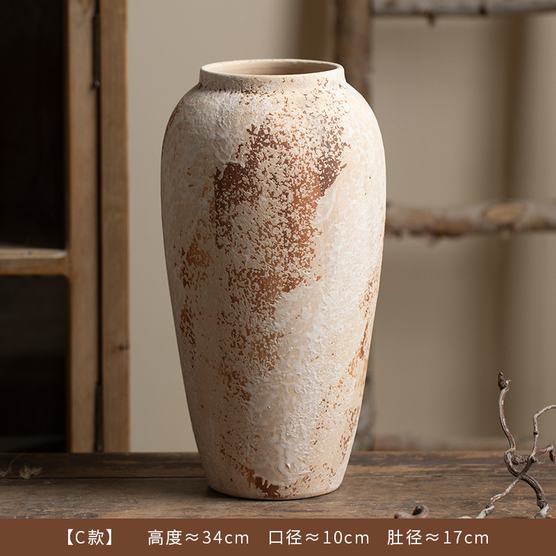 New Chinese Wabi Sabi Style Decorative Items Mottled Old Rough