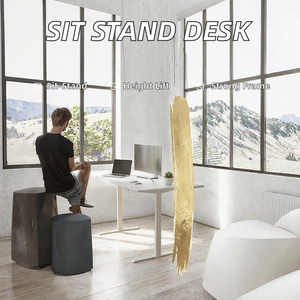 Bureau de travail motorisé réglable en hauteur - Poste de travail moderne pour le télétravail - Product Image 2