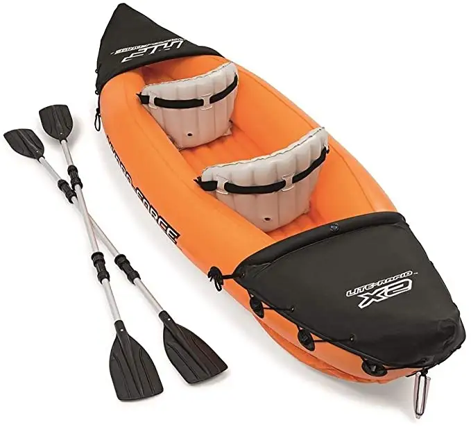 65077 profesyonel PVC su sporları balıkçılık açık botla yüksek kalite şişme kano 2 kişi için