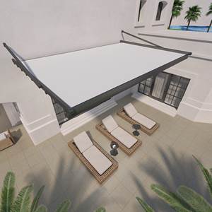 Pérgola <span class=keywords><strong>colgante</strong></span> de PVC con luces LED Pabellón de toldo de techo plegable para espacios al aire libre - Product Image 4