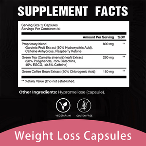 OEM/ODM Capsules amincissantes à base de plantes Suppléments de perte de poids Soutient la santé <span class=keywords><strong>digestive</strong></span> Capsules brûle-graisses - Product Image 2