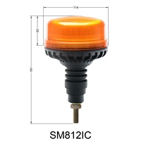 Feux de signalisation de sécurité compactes pour toit avec certification ECE R65, 12V à 24V, adaptés aux véhicules de construction