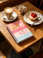 Großhandel Preppy Mädchenhaftes Gestreiftes Pastell-Spiralnotizbuch mit Goldfolien-Text für Teenager-Mädchen Tägliches Schreibnotizbuch für Schule & Geburtstagsgeschenk