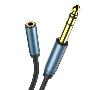 6,35mm (1/4 pulgadas) a 3,5mm (1/8 pulgadas), auriculares Jack adaptador 1/8 hembra a 1/4 Cable de extensión de 3,5 a 6,35 para Mezclador
