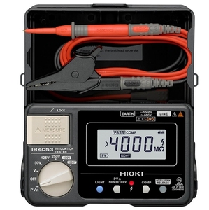 Testeur de résistance d'isolement numérique HIOKI IR4053-10, fonction PV 50-1000V pour l'entretien des systèmes photovoltaïques - Product Image 3