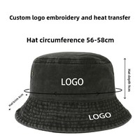 Topi Bucket Kasual Empat Musim Gaya Eropa Amerika Bahan Katun Dicuci Bernapas Anti Sinar Matahari Vintage Distressed Terlaris