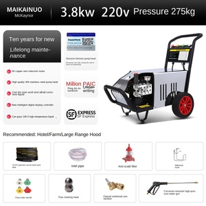 Laveuse de voiture électrique commerciale haute pression 3000W 220V en acier inoxydable, résistante aux hautes températures, pour eau froide - Product Image 6