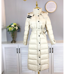 Wit Slanke Duck Donsjack Vrouwelijke Lange Winter Jas Vrouwen Jaquetas Feminino Met Kap - Product Image 1