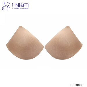 Esponja transpirable redondo medio sujetador taza suave traje de baño sujetador almohadillas insertar triángulo sujetador copas para mujer vestido Bikini - Product Image 6