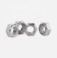 Mur baut pengunci heksagonal titanium perak baru ukuran 3/8-16, 3/8-24, 5/16-24, 5/16-18, 7/16-20, 1/4-28, 1/2-20, 10-32 untuk penggantian/perbaikan