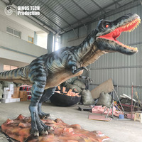 El Yapımı Büyük Animatronik Tyrannosaurus Rex Robotu (Tema Parkları İçin) veya El Yapımı Silikon Motorlu Dinozor Modeli Satılık