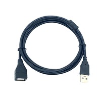USB2.0 cincin magnetik Pria Wanita perisai ganda kabel A/F jaringan nirkabel kartu ekstensi Data koneksi mobil menggunakan kabel ekstensi