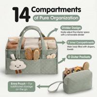 Organisateur de couches pour bébé, panier de rangement pour bébé, cadeau de naissance, panier de table à langer portable, panier post-partum et sac fourre-tout