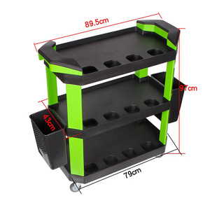 Autodetailing gereedschapskar reparatiewerkplaats autowasfolie platte duwkar kleine <span class=keywords><strong>trolley</strong></span> reiniging lichtgewicht handkar - Product Image 3