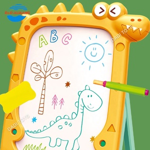 <strong>Dinosaur</strong> Multi-Functional Adjustable Cartoon Wipe-Writing Board for Kids, Plastic <strong>Painting</strong> Educational Children'S Drawing Board - Product Image 5