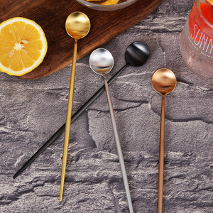 Fashional Colorful Custom Logo Stainless Steel Long Handle <strong>Gold</strong> <strong>Serving</strong> <strong>Spoon</strong> - Product Image 5