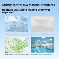 Lingettes jetables douces non parfumées pour bébés, sûres pour les mains et la bouche, écologiques, biodégradables, extra épaisses, grand format, pack économique pour la maison