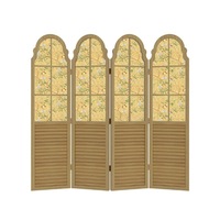 Cloison d'écran mobile en bois moderne et écologique Paravan d'intimité décorative d'intérieur en bois massif chinois pour chambre intérieure