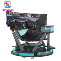 Simulador de Carreras de Autos 4D para Deportes de Interior con Asientos de Movimiento, Juegos de Entretenimiento, Simulador de Conducción de Autos 5D con 3 Pantallas