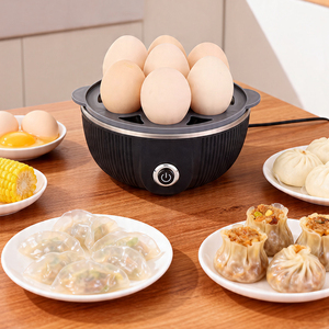Nouveau produit : Machine à petit-déjeuner compacte pour la maison, cuiseur rapide multifonctionnel en plastique PP de qualité alimentaire, capacité 7 œufs - Product Image 3