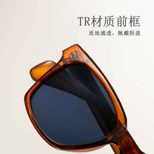 Wanda Lunettes de soleil carrées rétro polarisées UV400 Protection solaire pour hommes s31248 - Product Image 3