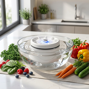 Lave-fruits et légumes portable à ultrasons, rechargeable par USB, purificateur ionique pour la préparation culinaire - Product Image 5
