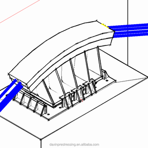 250 Câble de toron en acier de précontrainte de finition de câble pour le pont à haubans - Product Image 5