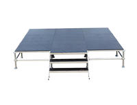 Scène en treillis d'acier d'usine pour événements, plateforme modulaire à hauteur réglable, scène de concert en plein air, plateforme imperméable antidérapante