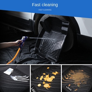 Tapis de sol de voiture 3D 5D TPE imperméable 5MM d'épaisseur pour conduite à droite VW Golf Mk8 RHD 2022-2025 résistant à l'usure avec <span class=keywords><strong>logo</strong></span> imprimé - Product Image 4