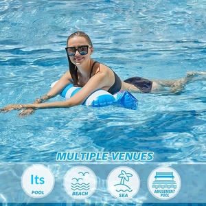 Flotador Inflable de PVC de <span class=keywords><strong>Dos</strong></span> Tubos con Rayas, Plegable, para <span class=keywords><strong>Piscina</strong></span>, Modelo YY-250110, Protección Ambiental, Transfronterizo - Product Image 3