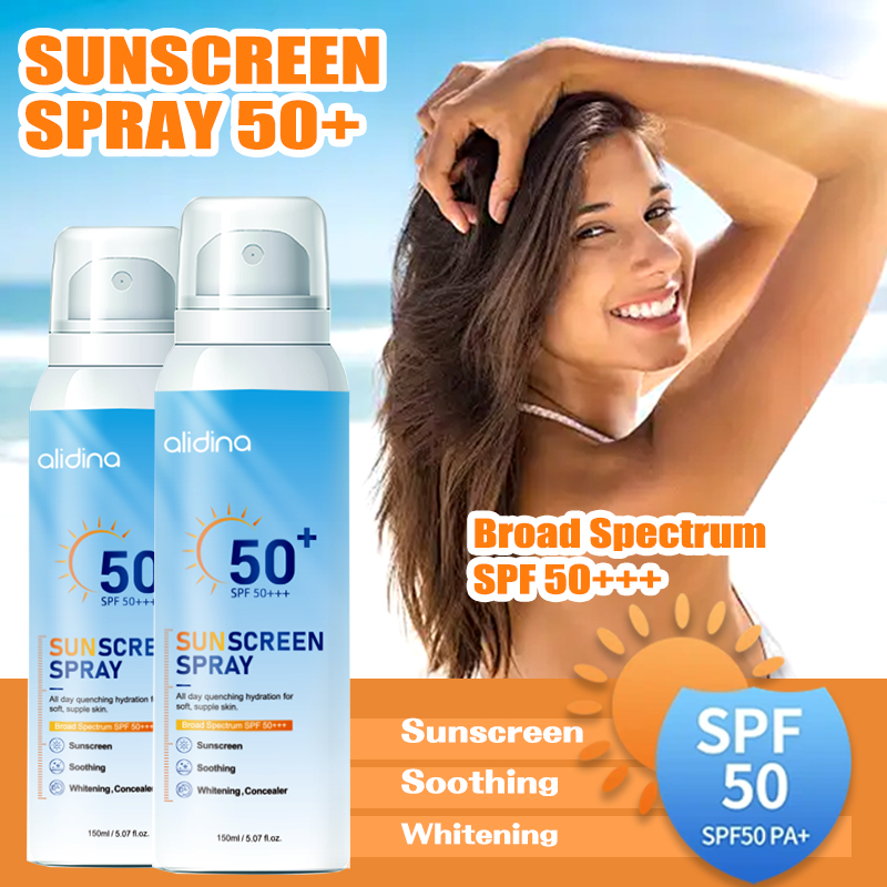 Оптовая продажа Солнцезащитный спрей SPF50 PA ++++ спектр UVA/UVB защита увлажнение водостойкий легкий солнцезащитный крем для лица тела d