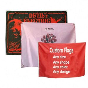 Drapeaux personnalisés de qualité supérieure, imprimés sur mesure, décorations promotionnelles, drapeaux mexicains brodés - Product Image 1