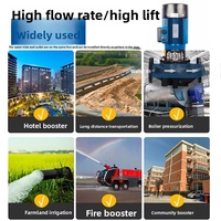 Pompe centrifuge verticale en ligne série TD 15HP (11kW), débit 100m³/h, hauteur de refoulement 27m, pour refroidissement industriel et CVC