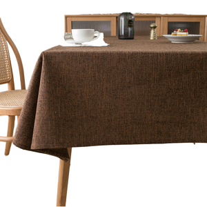 Modern Europe Style Handmade Solid Pattern Dining <b>Chair</b> <b>Cover</b> Set Woven Polyester Custom Tablecloth for Events - Product Image 4