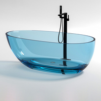 Baignoire en résine transparente / Baignoire en pierre artificielle