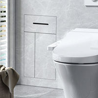 Support mural moderne pour brosse de toilette dissimulé, en acier inoxydable 304, 324x628x140mm, installation facile, idéal pour hôtel