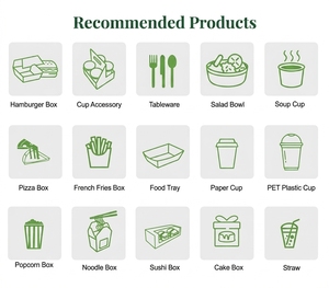 Juego de Empaque para Comida Rápida con Logotipo Personalizado, Caja para Pollo Frito, Caja para Hamburguesas, Porta Papas Fritas, Bolsa de Papel y Vaso de Papel para Bebidas para Llevar - Product Image 5