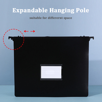 Lettre taille Document papier organisateur 13 poches en plastique extensible suspendu dossier PP matériel pour armoire