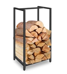 ELEGANT MA50711 - Soporte para <span class=keywords><strong>Leña</strong></span> Clásico de Metal con Recubrimiento en Polvo, 30 Pulgadas de Alto, Portátil, <span class=keywords><strong>Vertical</strong></span>, para Interiores y Exteriores, para Chimeneas - Product Image 1