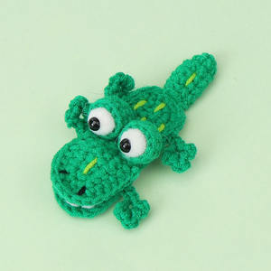 إكسسوارات شعر رخيصة لطيفة مصنوعة يدويًا مخلب دبوس شعر فريد محبوك كروشيه تمساح طقم للأطفال والفتيات - Product Image 3