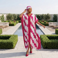 Robes décontractées à imprimé floral africain pour femmes, grandes tailles, prêtes à être expédiées, avec faible MOQ, style Boubou Dubaï, longues, avec hijab, abaya, djellaba
