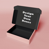 Boîtes d'expédition auto-érectables en papier couché de luxe avec logo personnalisé et paillettes pour vêtements, colis postaux et emballages cosmétiques – Vente en gros